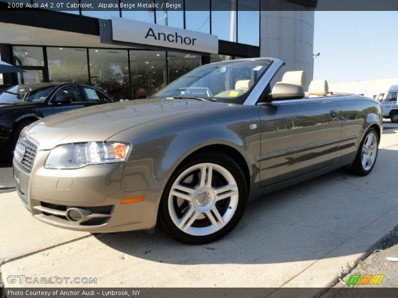 Alpaka Beige Metallic / Beige 2008 Audi A4 2.0T Cabriolet