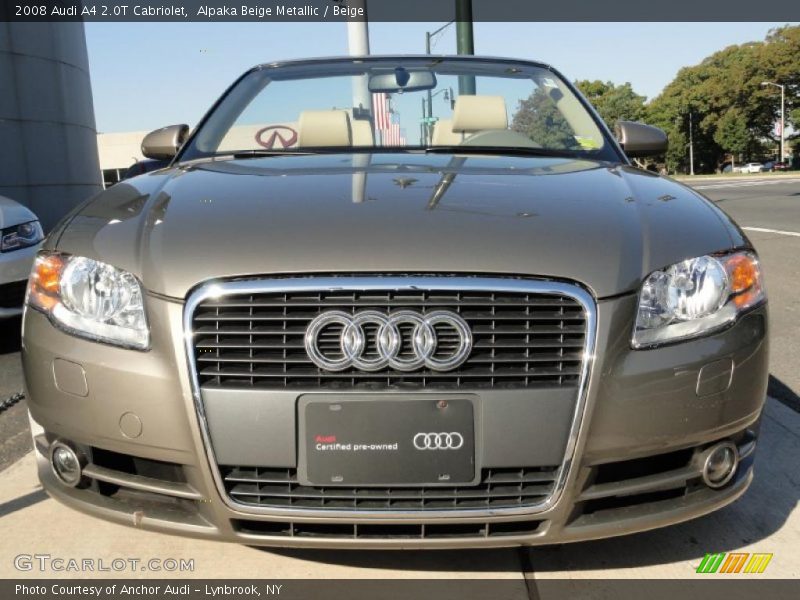 Alpaka Beige Metallic / Beige 2008 Audi A4 2.0T Cabriolet