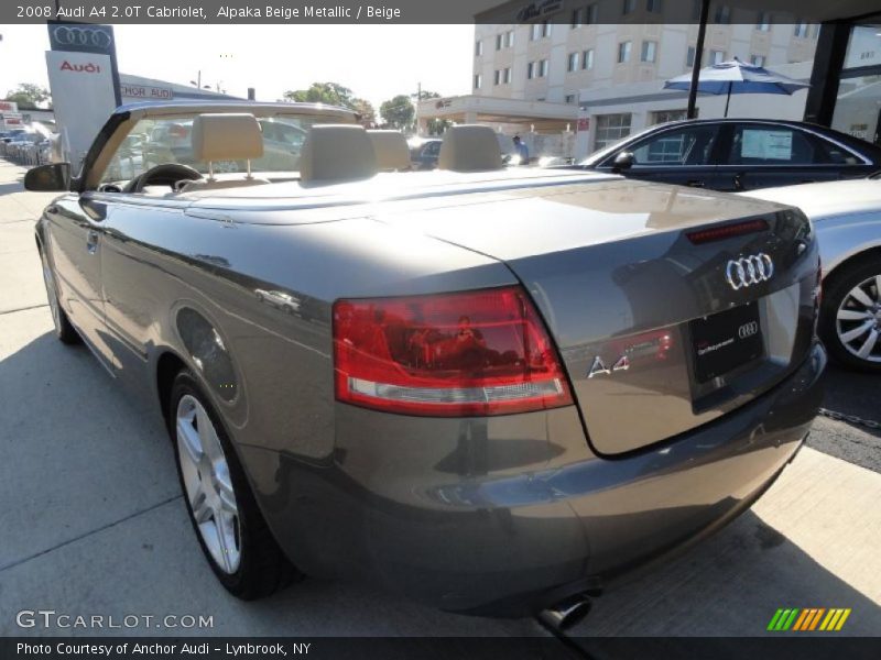 Alpaka Beige Metallic / Beige 2008 Audi A4 2.0T Cabriolet