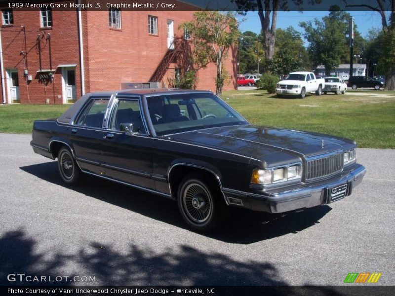 Graphite Metallic / Grey 1989 Mercury Grand Marquis LS