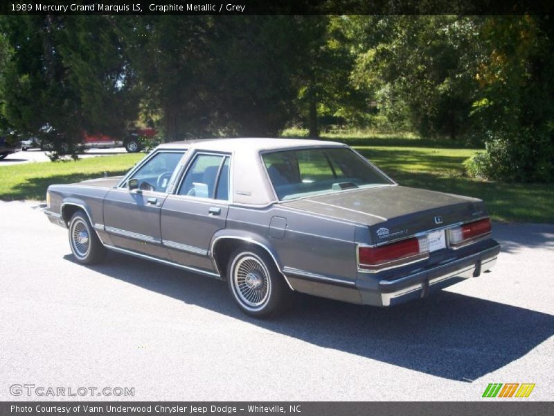 Graphite Metallic / Grey 1989 Mercury Grand Marquis LS