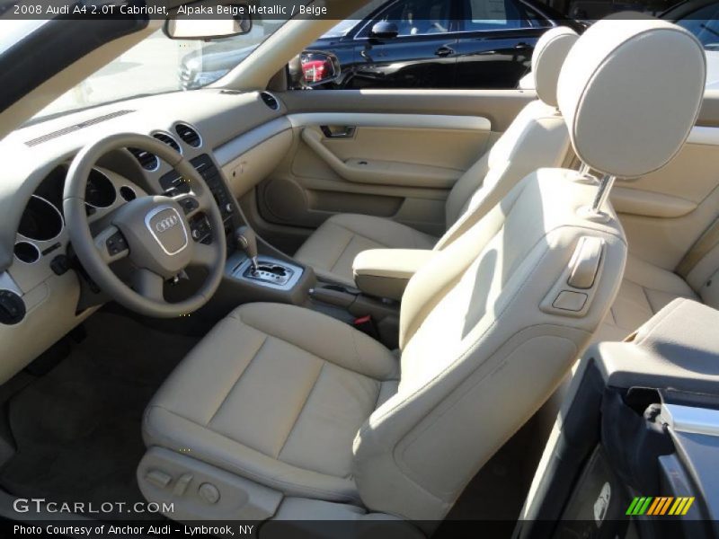 Alpaka Beige Metallic / Beige 2008 Audi A4 2.0T Cabriolet
