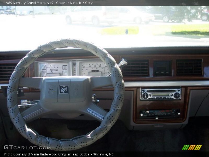 Graphite Metallic / Grey 1989 Mercury Grand Marquis LS