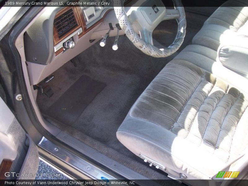 Graphite Metallic / Grey 1989 Mercury Grand Marquis LS