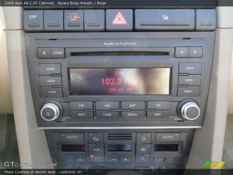 Alpaka Beige Metallic / Beige 2008 Audi A4 2.0T Cabriolet