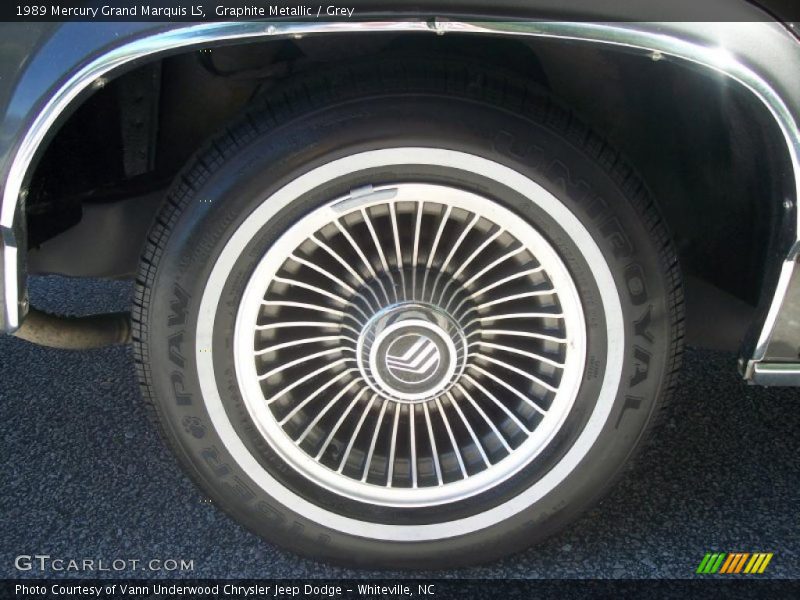 Graphite Metallic / Grey 1989 Mercury Grand Marquis LS