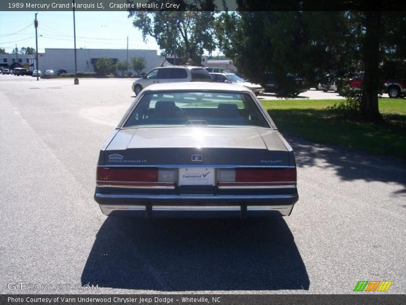 Graphite Metallic / Grey 1989 Mercury Grand Marquis LS