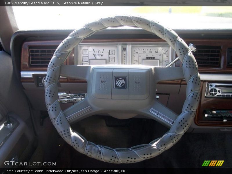 Graphite Metallic / Grey 1989 Mercury Grand Marquis LS