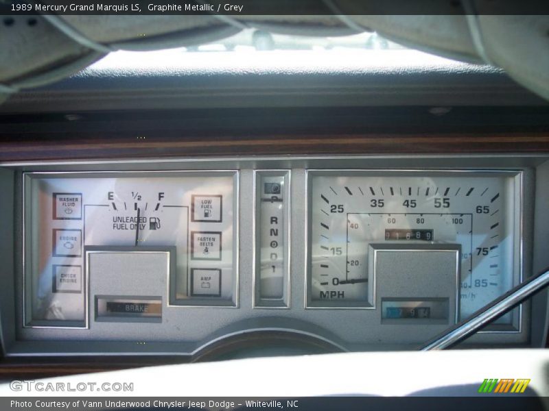 Graphite Metallic / Grey 1989 Mercury Grand Marquis LS