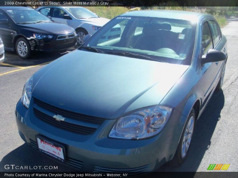 Silver Moss Metallic / Gray 2009 Chevrolet Cobalt LS Sedan