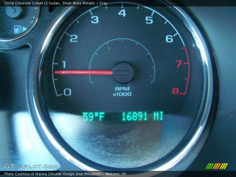 Silver Moss Metallic / Gray 2009 Chevrolet Cobalt LS Sedan