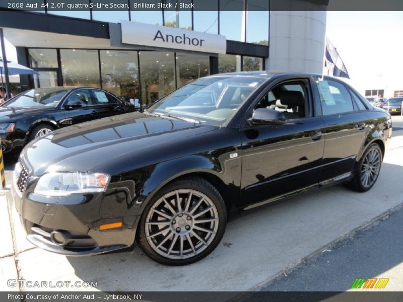 Brilliant Black / Black 2008 Audi A4 2.0T quattro S-Line Sedan