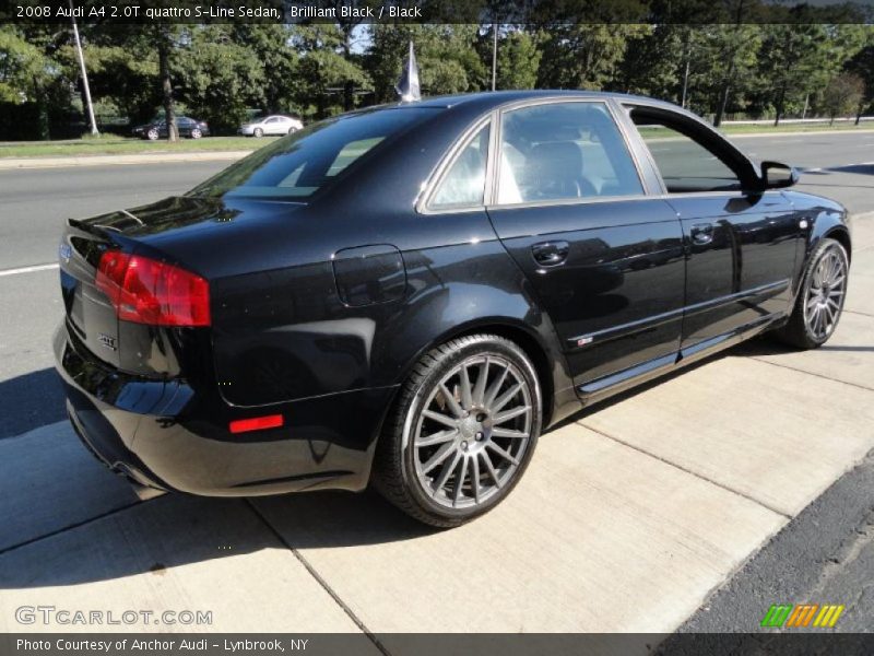 Brilliant Black / Black 2008 Audi A4 2.0T quattro S-Line Sedan
