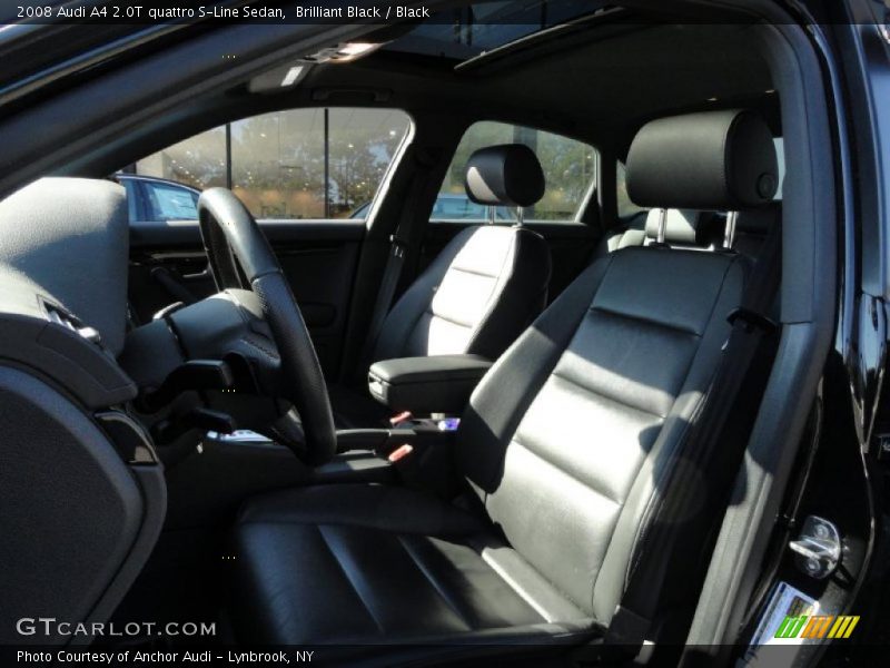 Brilliant Black / Black 2008 Audi A4 2.0T quattro S-Line Sedan