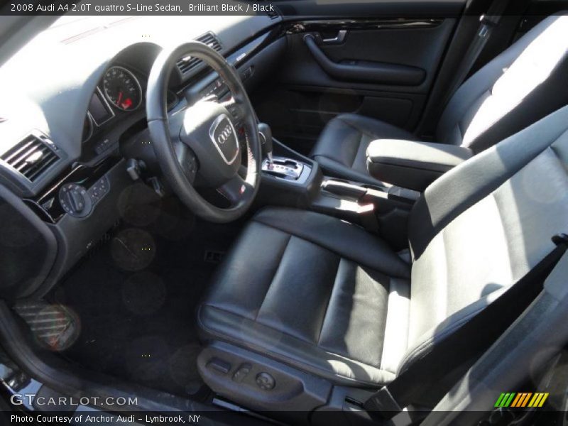 Brilliant Black / Black 2008 Audi A4 2.0T quattro S-Line Sedan