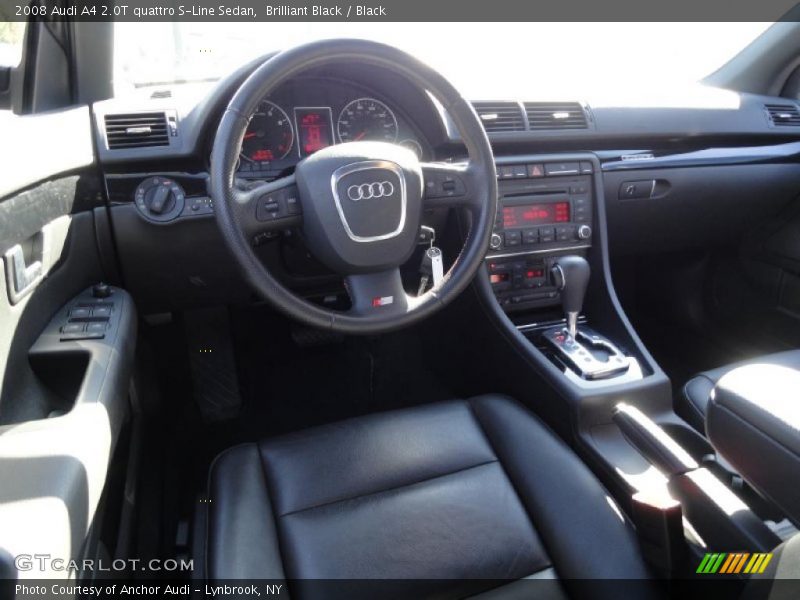 Brilliant Black / Black 2008 Audi A4 2.0T quattro S-Line Sedan