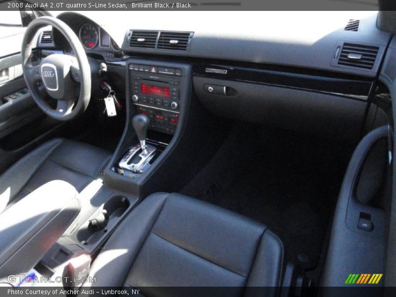 Brilliant Black / Black 2008 Audi A4 2.0T quattro S-Line Sedan