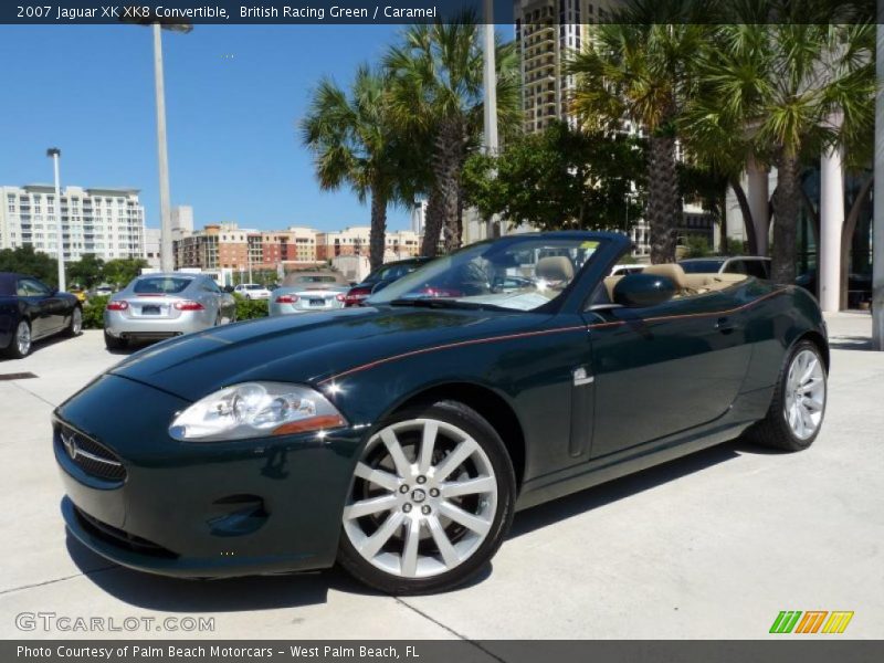 British Racing Green / Caramel 2007 Jaguar XK XK8 Convertible