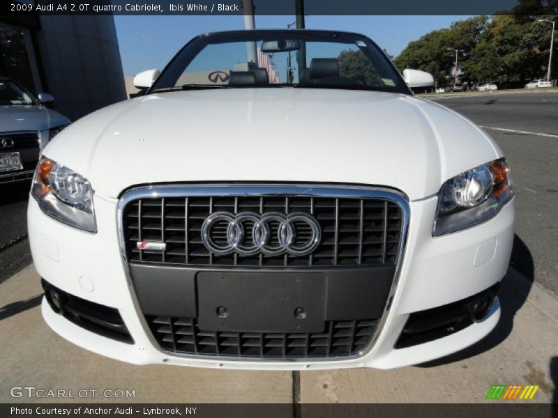 Ibis White / Black 2009 Audi A4 2.0T quattro Cabriolet