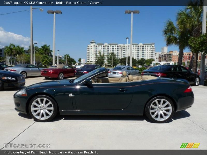British Racing Green / Caramel 2007 Jaguar XK XK8 Convertible
