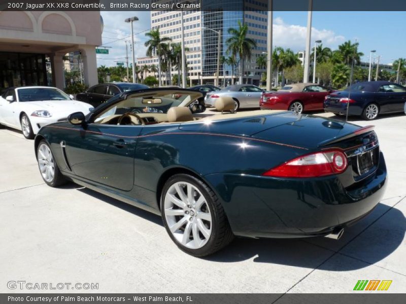 British Racing Green / Caramel 2007 Jaguar XK XK8 Convertible