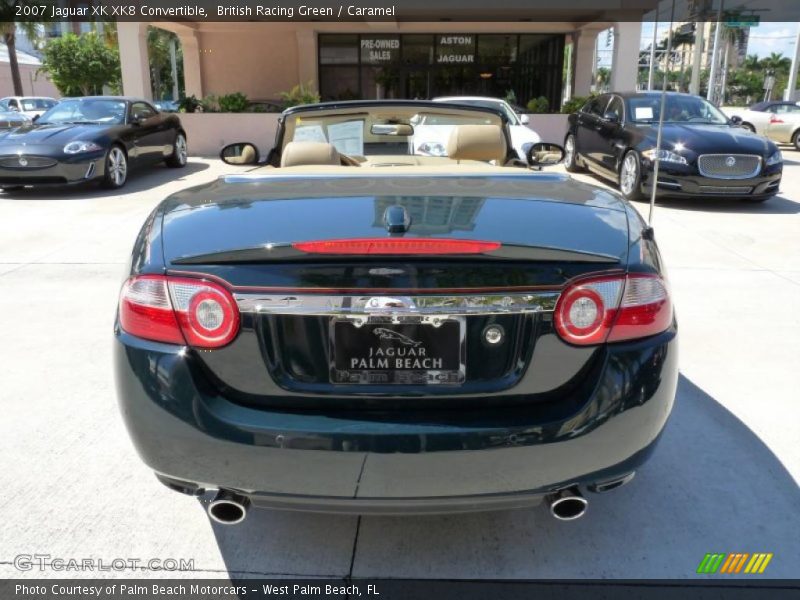 British Racing Green / Caramel 2007 Jaguar XK XK8 Convertible
