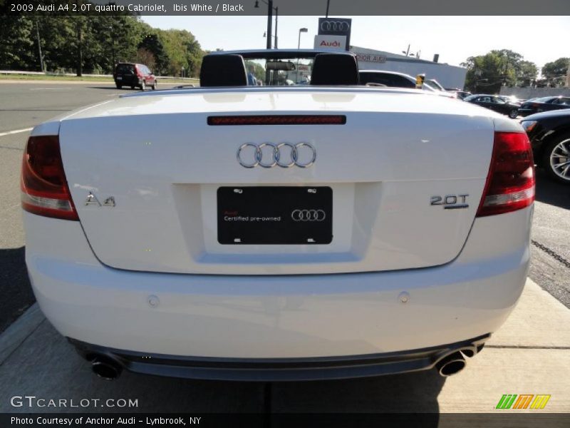 Ibis White / Black 2009 Audi A4 2.0T quattro Cabriolet