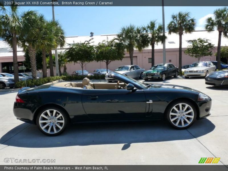 British Racing Green / Caramel 2007 Jaguar XK XK8 Convertible