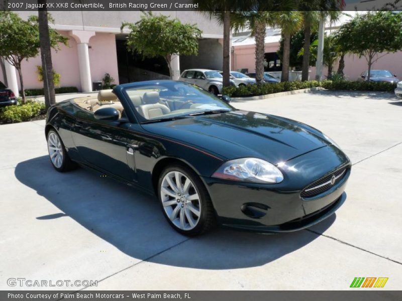 British Racing Green / Caramel 2007 Jaguar XK XK8 Convertible