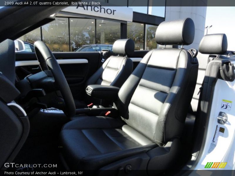 Ibis White / Black 2009 Audi A4 2.0T quattro Cabriolet