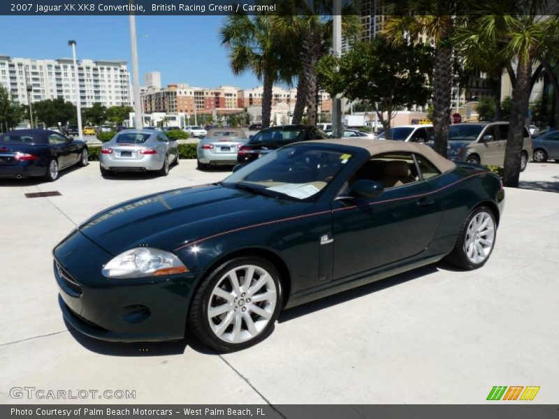 British Racing Green / Caramel 2007 Jaguar XK XK8 Convertible