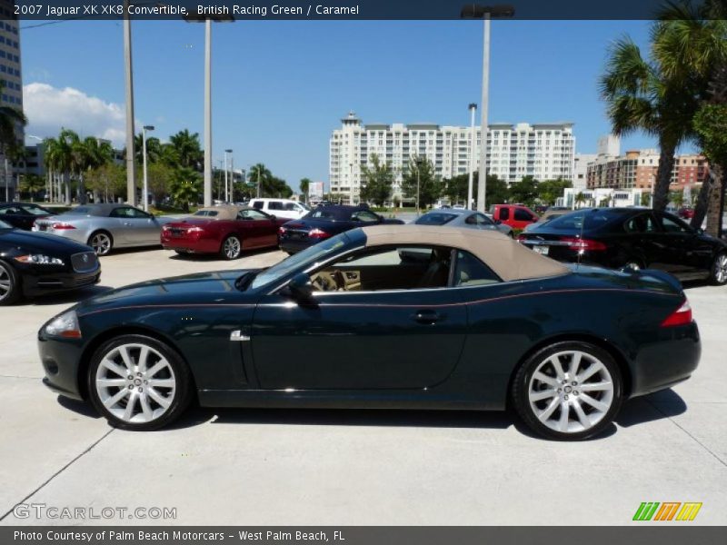 British Racing Green / Caramel 2007 Jaguar XK XK8 Convertible