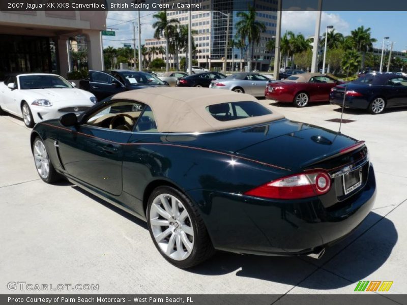 British Racing Green / Caramel 2007 Jaguar XK XK8 Convertible
