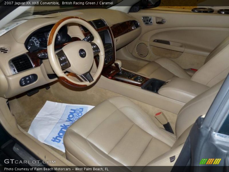 British Racing Green / Caramel 2007 Jaguar XK XK8 Convertible