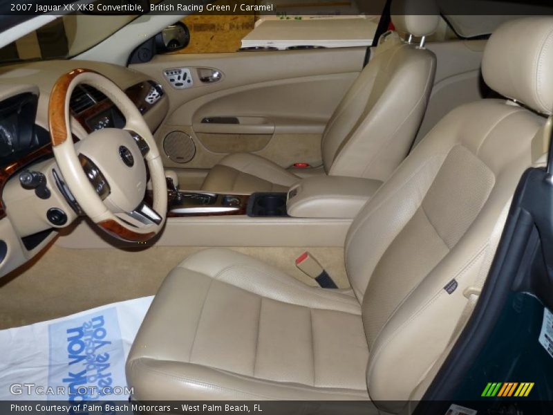 British Racing Green / Caramel 2007 Jaguar XK XK8 Convertible