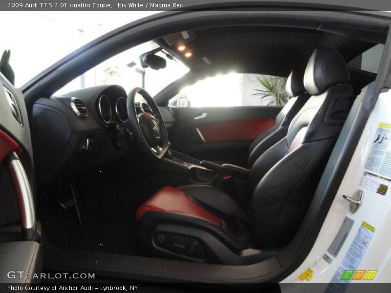  2009 TT S 2.0T quattro Coupe Magma Red Interior
