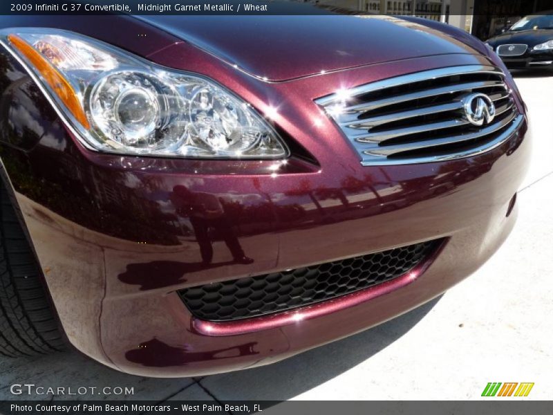 Midnight Garnet Metallic / Wheat 2009 Infiniti G 37 Convertible
