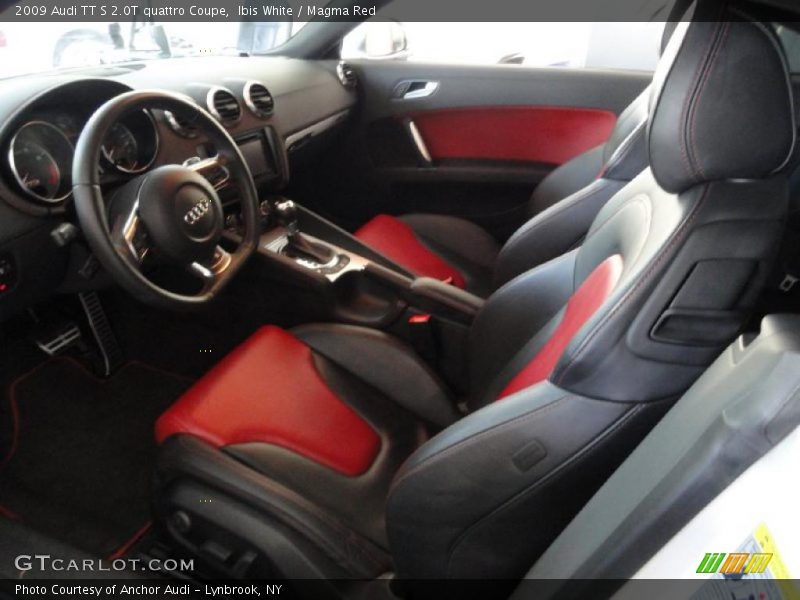  2009 TT S 2.0T quattro Coupe Magma Red Interior
