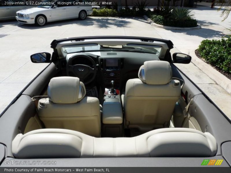 Midnight Garnet Metallic / Wheat 2009 Infiniti G 37 Convertible