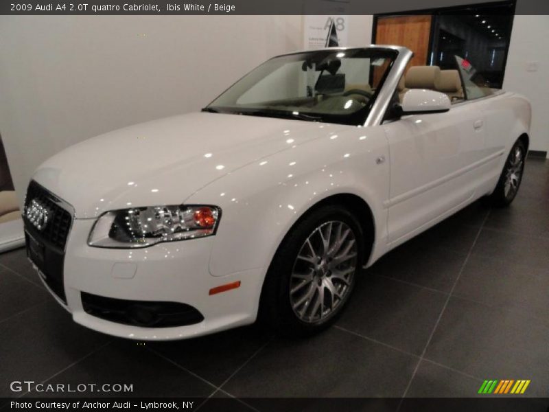 Ibis White / Beige 2009 Audi A4 2.0T quattro Cabriolet