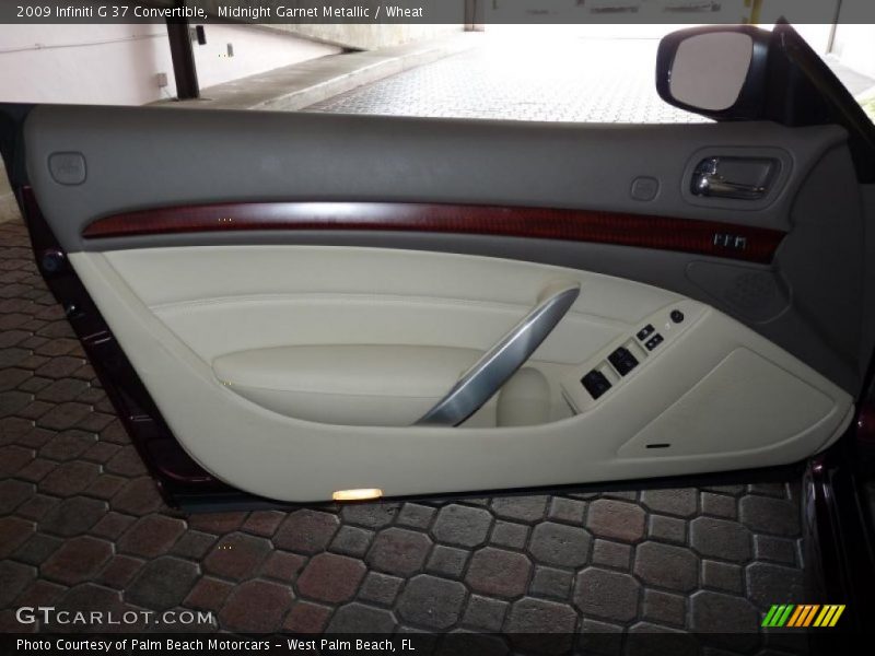 Midnight Garnet Metallic / Wheat 2009 Infiniti G 37 Convertible