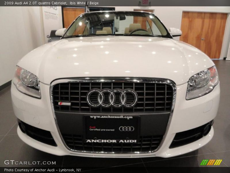 Ibis White / Beige 2009 Audi A4 2.0T quattro Cabriolet