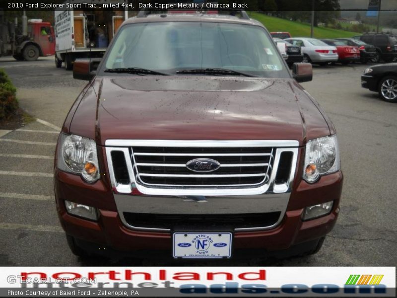 Dark Copper Metallic / Charcoal Black 2010 Ford Explorer Sport Trac Limited 4x4