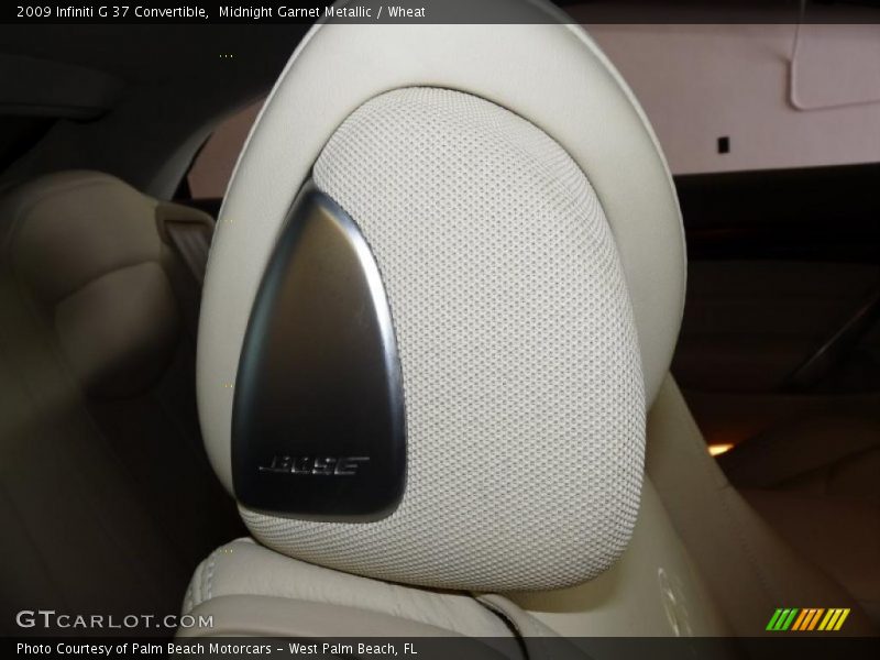 Midnight Garnet Metallic / Wheat 2009 Infiniti G 37 Convertible