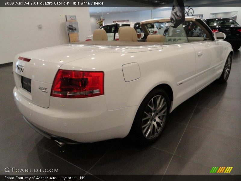 Ibis White / Beige 2009 Audi A4 2.0T quattro Cabriolet