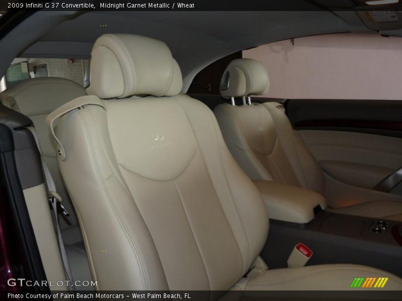 Midnight Garnet Metallic / Wheat 2009 Infiniti G 37 Convertible