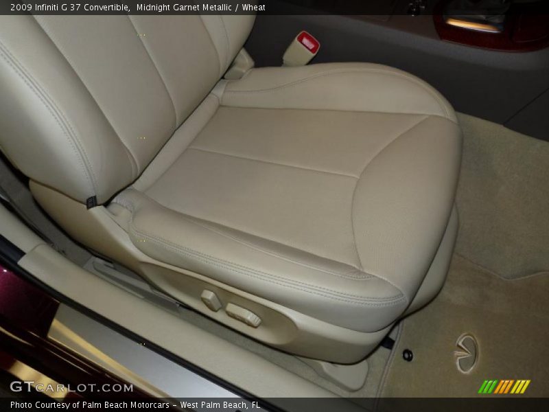 Midnight Garnet Metallic / Wheat 2009 Infiniti G 37 Convertible