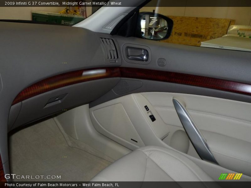 Midnight Garnet Metallic / Wheat 2009 Infiniti G 37 Convertible