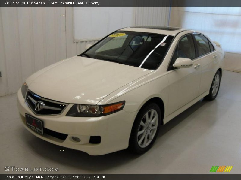 Premium White Pearl / Ebony 2007 Acura TSX Sedan