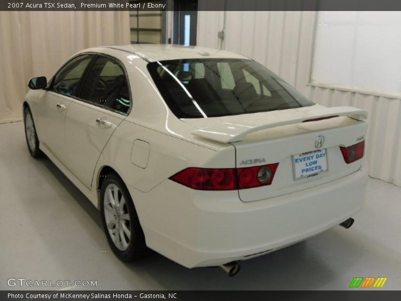 Premium White Pearl / Ebony 2007 Acura TSX Sedan